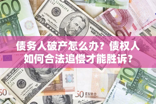 济南债务人破产怎么办？债权人如何合法追偿才能胜诉？