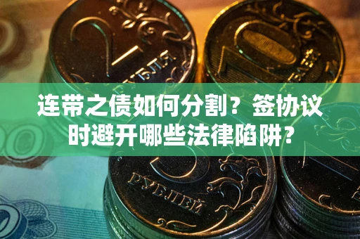 济南连带之债如何分割？签协议时避开哪些法律陷阱？