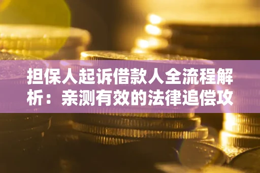 济南担保人起诉借款人全流程解析：亲测有效的法律追偿攻略