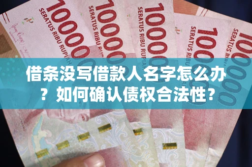 济南借条没写借款人名字怎么办？如何确认债权合法性？