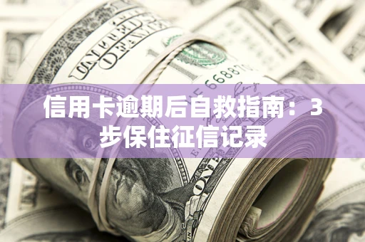 济南信用卡逾期后自救指南：3步保住征信记录