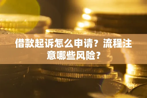济南借款起诉怎么申请？流程注意哪些风险？