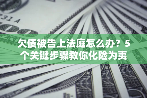 济南欠债被告上法庭怎么办？5个关键步骤教你化险为夷
